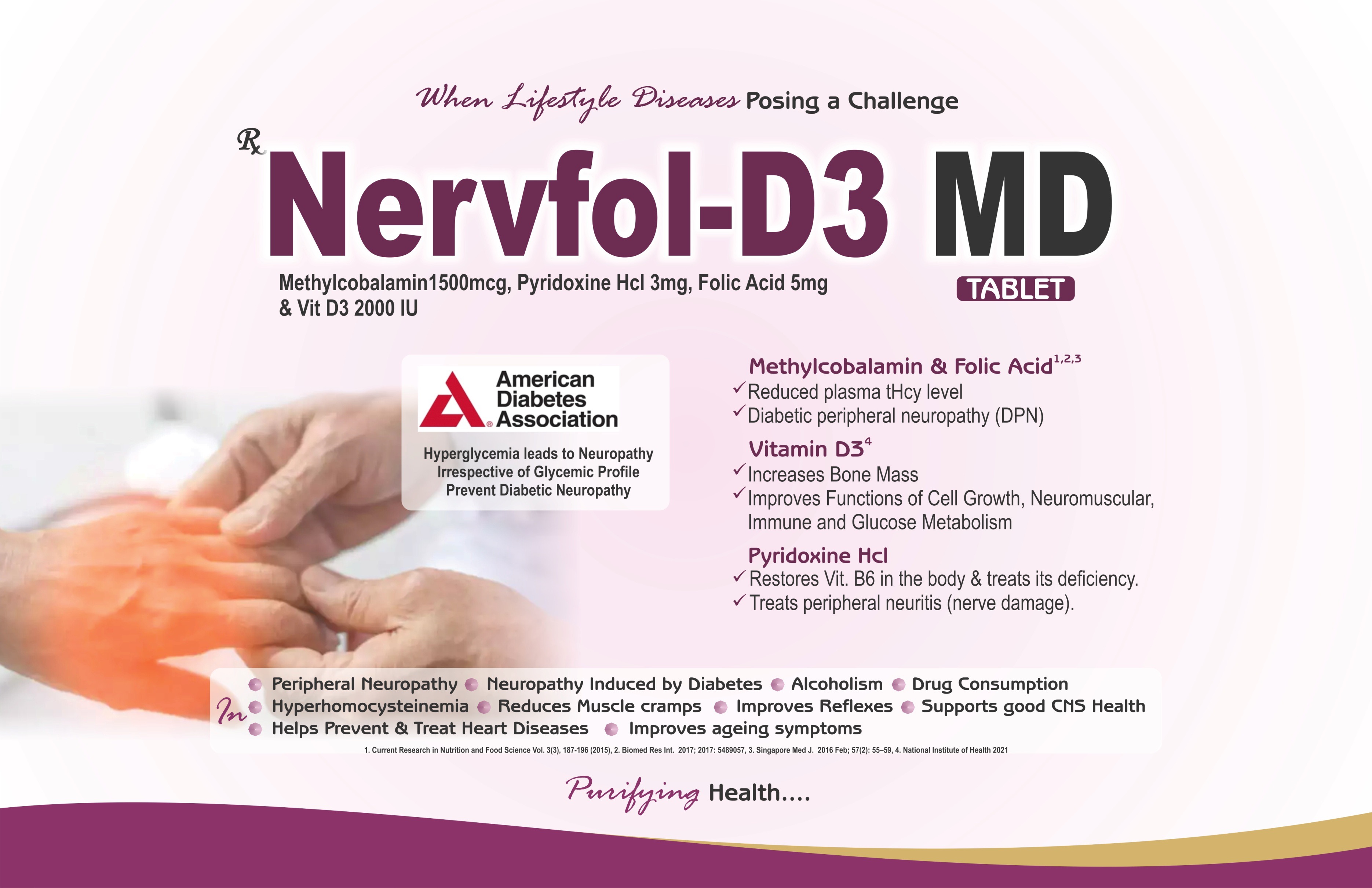 Nervfol-D3 MD Tablet - Lifestyle Diseases & Neuropathy