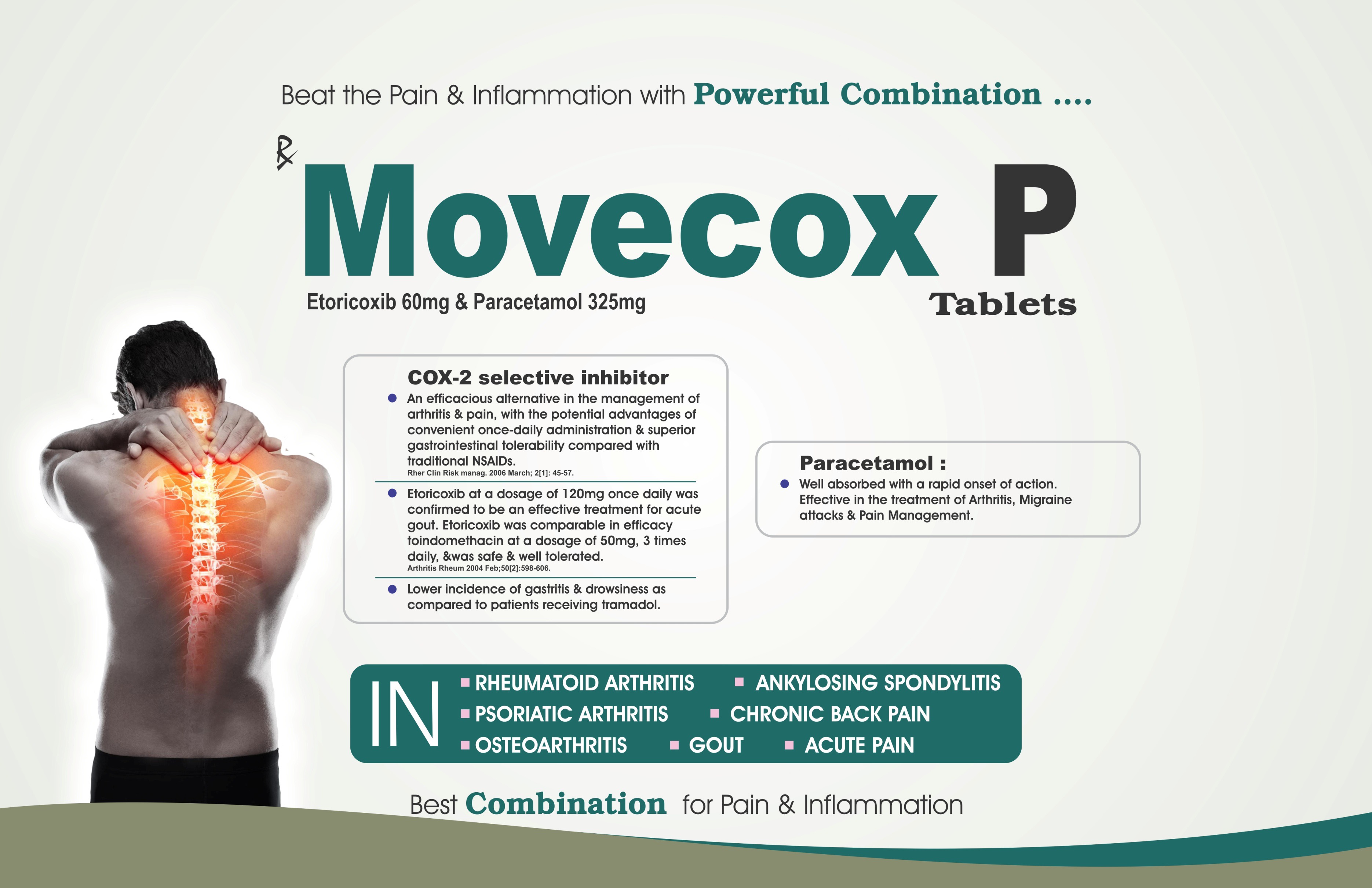 Movecox P Tablets - Pain & Inflammation