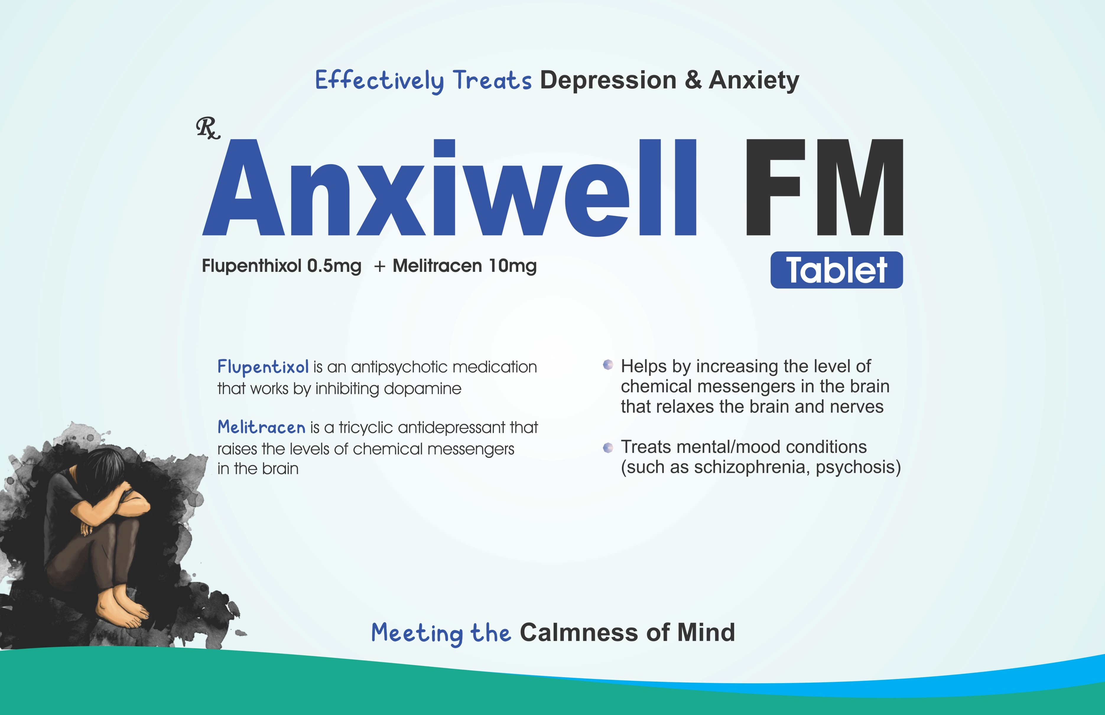 Anxiwell FM Tablet - Effectively Treats Depression & Anxiety