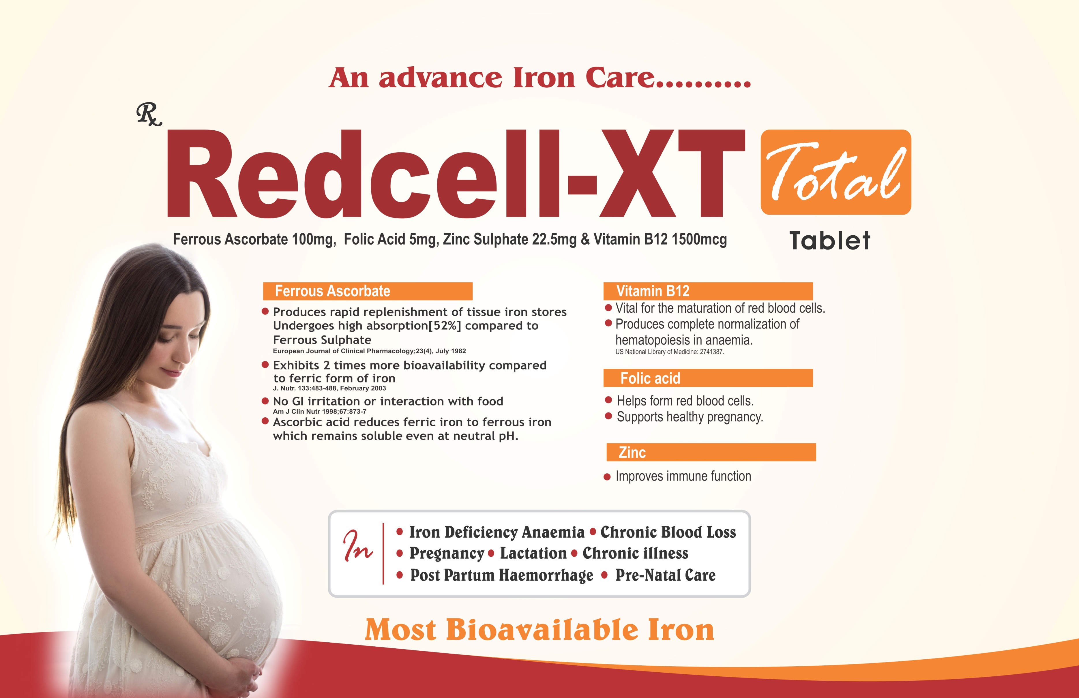 Redcell-XT Total Tablet - Advanced Iron Care